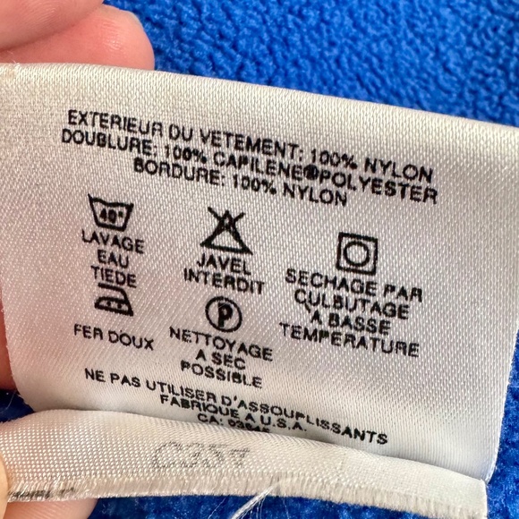 Vintage Patagonia Fleece Lined Jacket Made in USA Teal Size XS - Picture 7 of 8